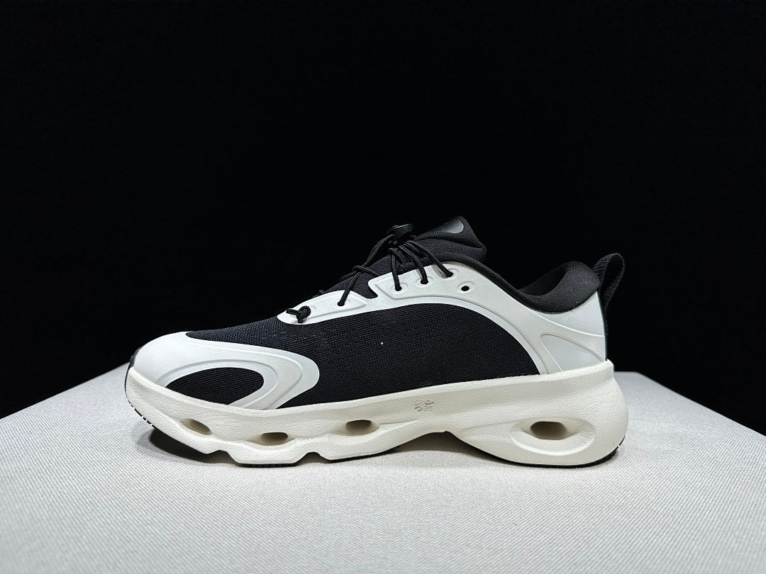 On x LOEWE Cloudventure 3.0 Black and White Sneakers