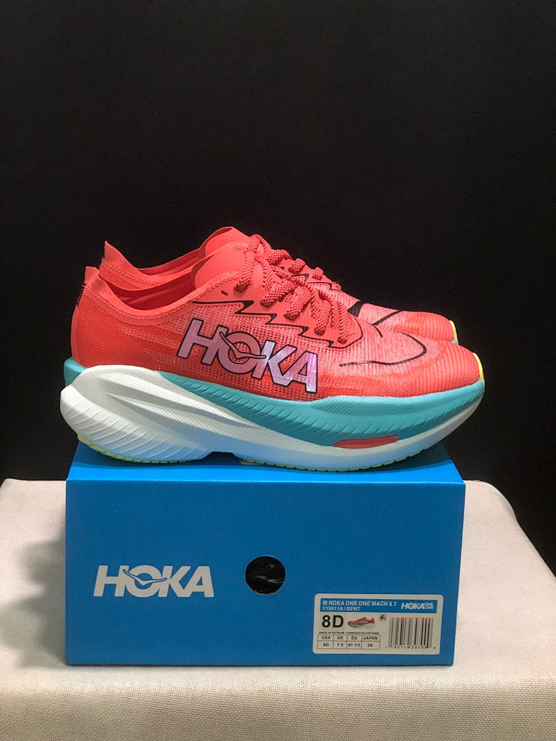 HOKA Mach X 2 Running Shoes in Coral