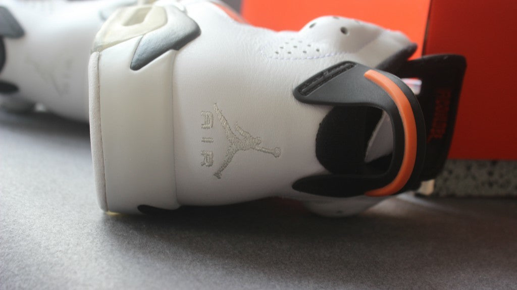 Air Jordan 6 Gatorade White Orange Basketball Sneakers