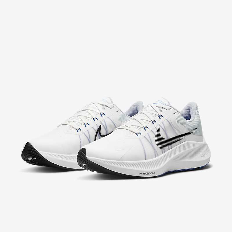 Nike Zoom Winflo 7 Running Shoes White Blue CW3419-008