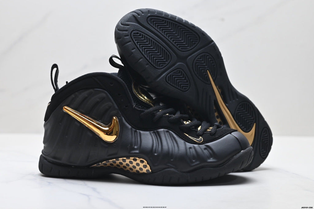 Nike Air Foamposite One Penny Hardaway Black Gold Sneakers