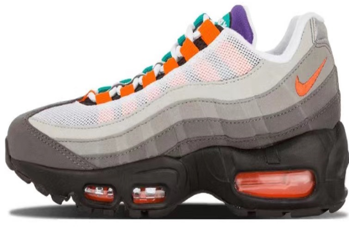 Nike Air Max 95 Sneakers in Grey and Red