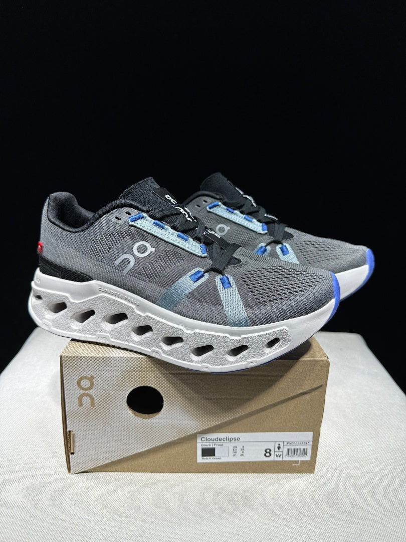 On Cloudeclipse Running Shoes in Gray and Blue