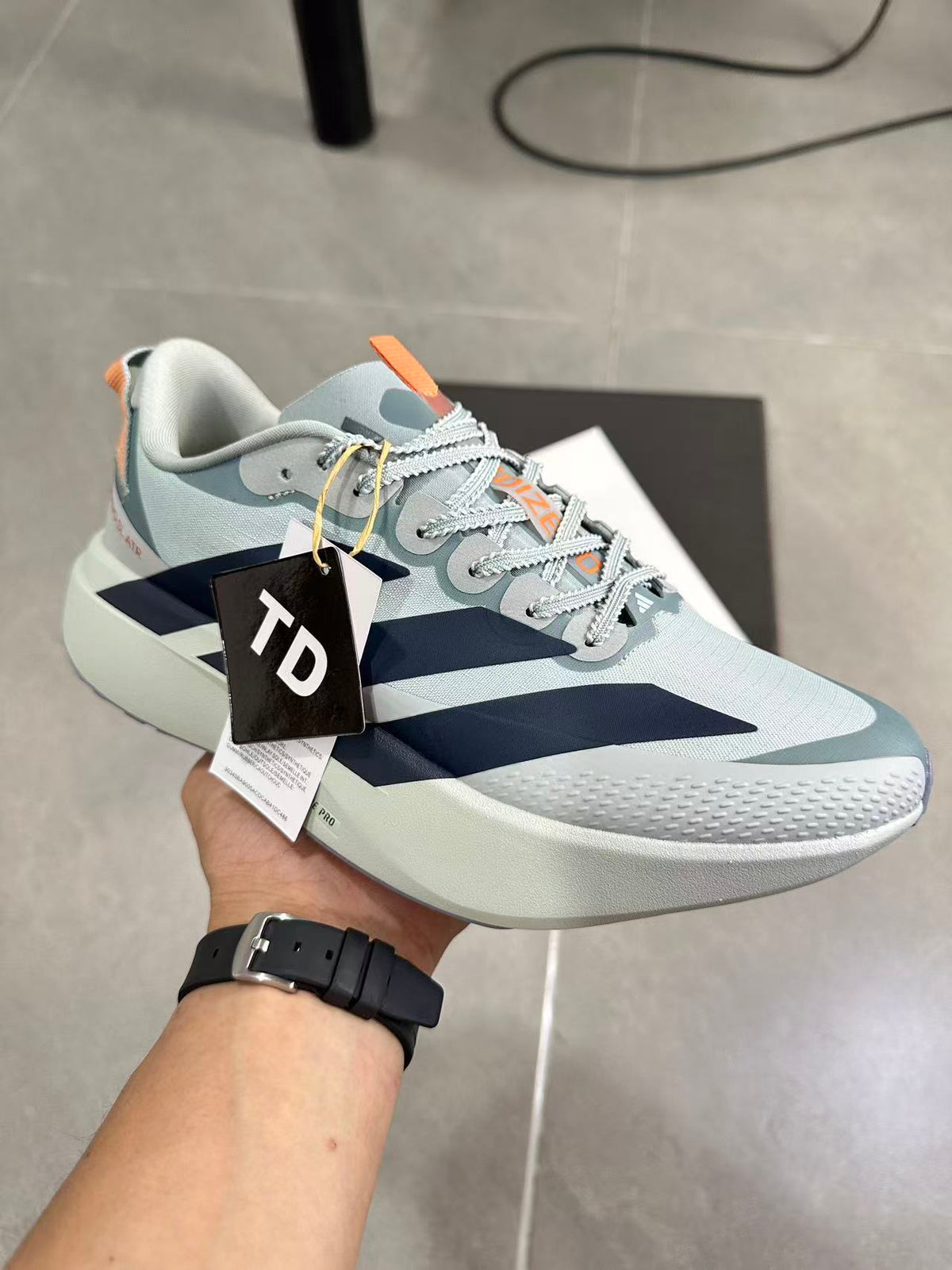 Adidas Adizero Evo SL Running Shoes Blue Green