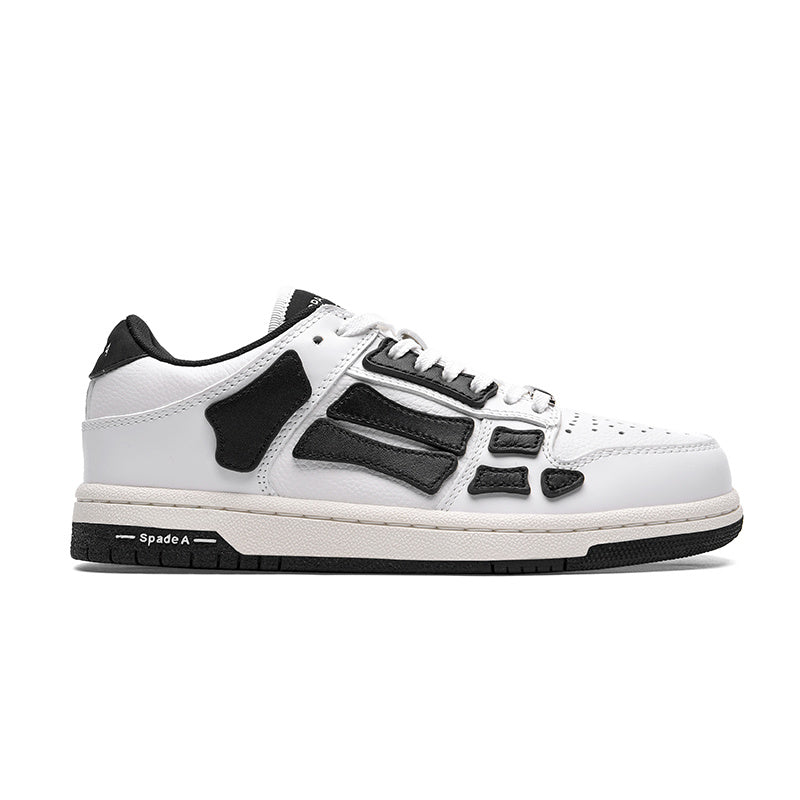 Spade A MFS003-111 White and Black Low-Top Sneakers
