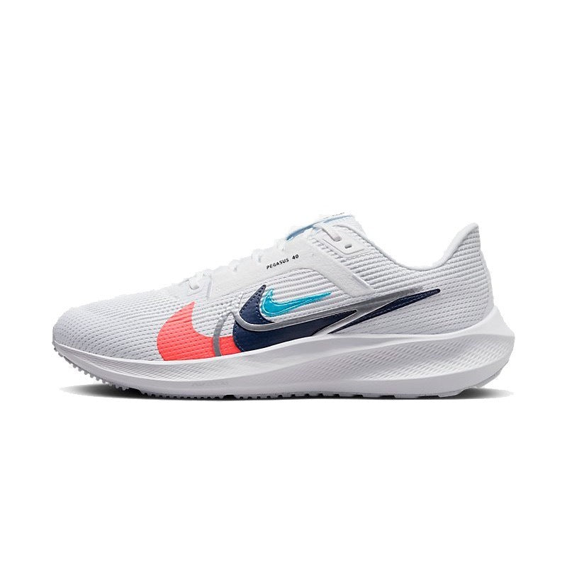 Nike Pegasus 40 PRM Running Shoes White Red Blue FB7179-100