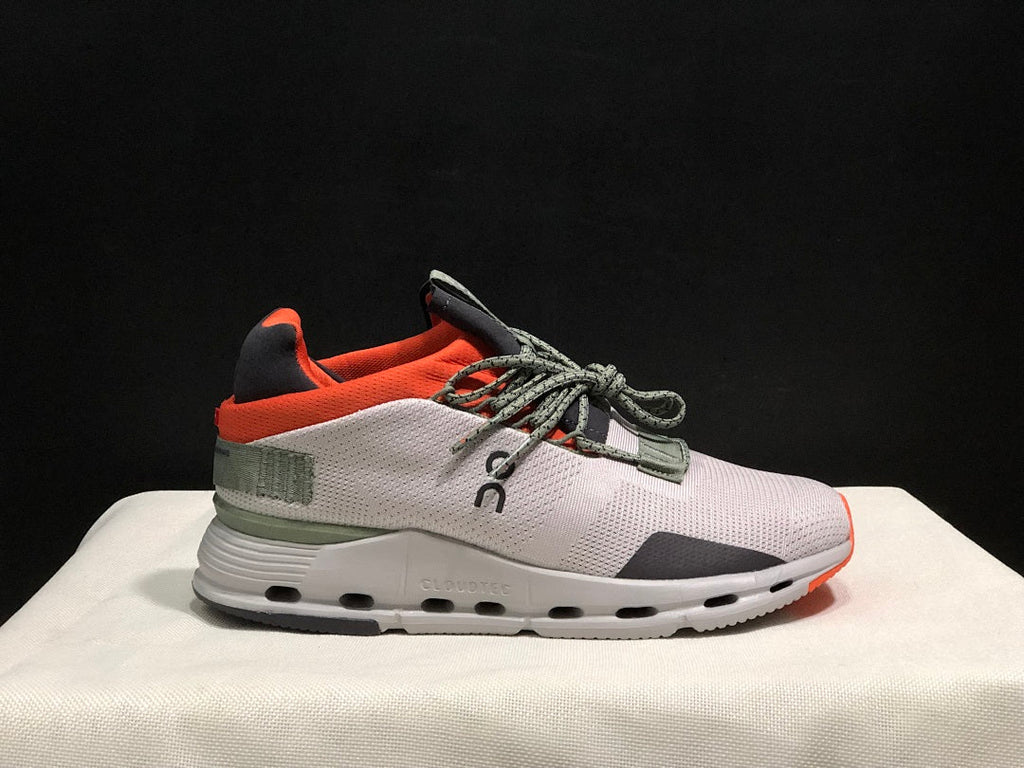 On Cloudnova 1 Sneakers, Silver and Orange