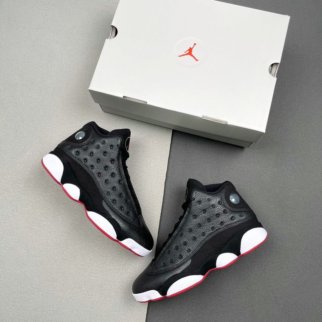 Jordan Air Jordan 13 Playoffs Black Red High-Top Sneakers