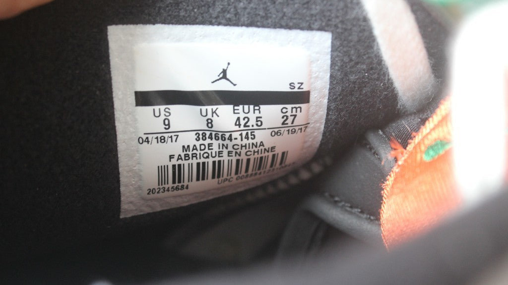 Air Jordan 6 Gatorade White Orange Basketball Sneakers