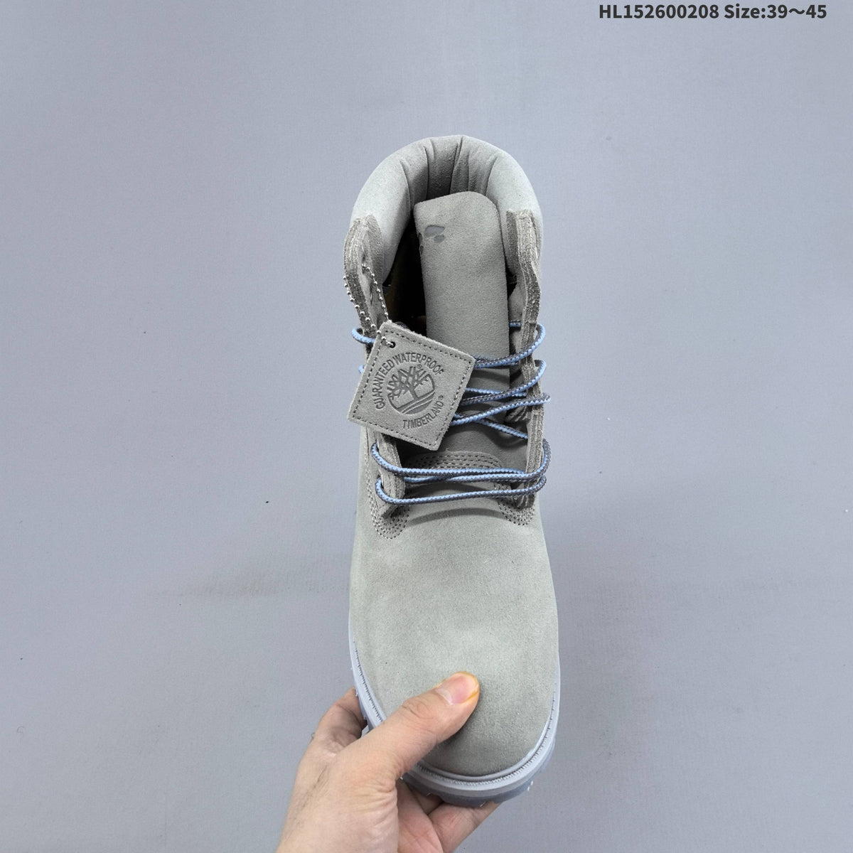 Timberland High-Top Lace-Up Boots in Grey