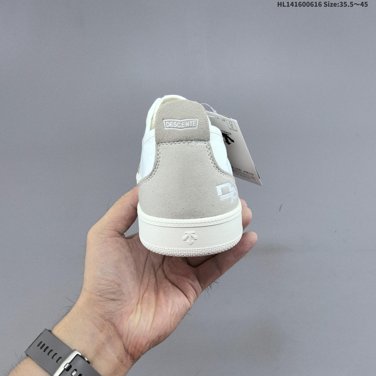 DESCENTE CHRON PACER CVS Low-Top Sneakers White Grey D5331LSN20