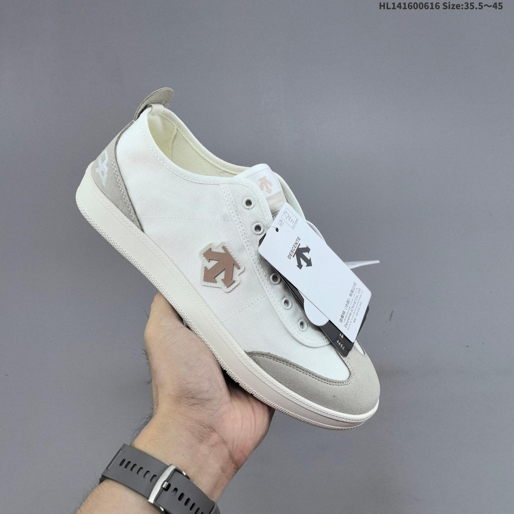 DESCENTE CHRON PACER CVS Low-Top Sneakers White Grey D5331LSN20