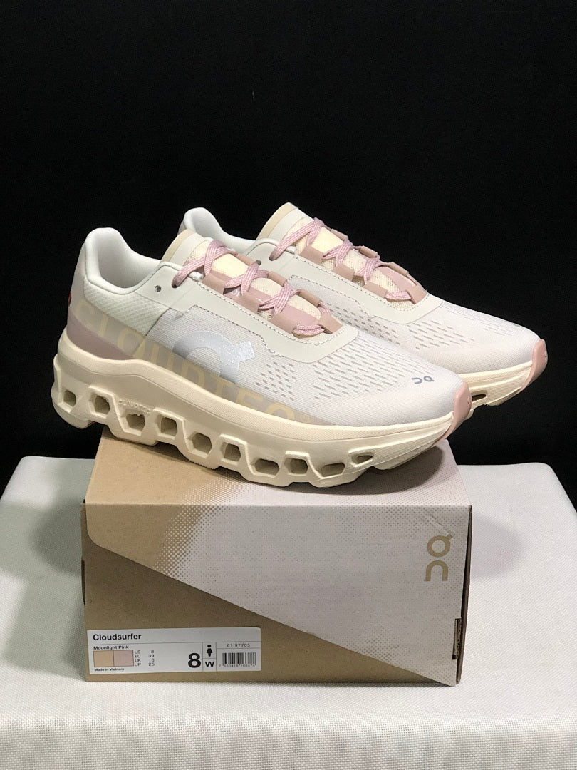 On Cloudsurfer Moonlight Pink Running Shoes