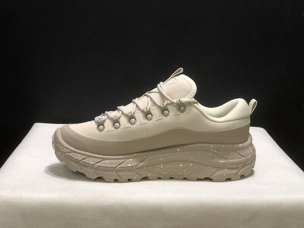 HOKA Tor Summit Trail Sneakers in Cream and Taupe