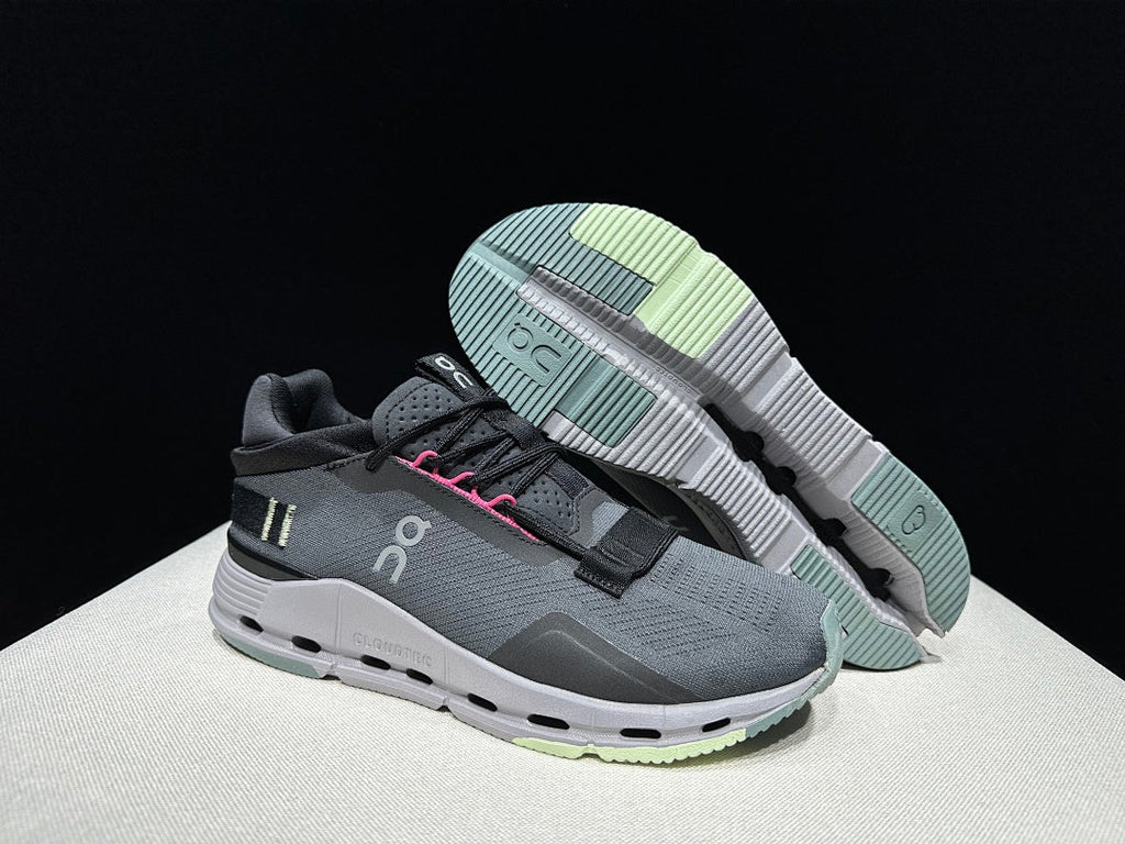 On Cloudnova 2 Sneakers in Gray and Black
