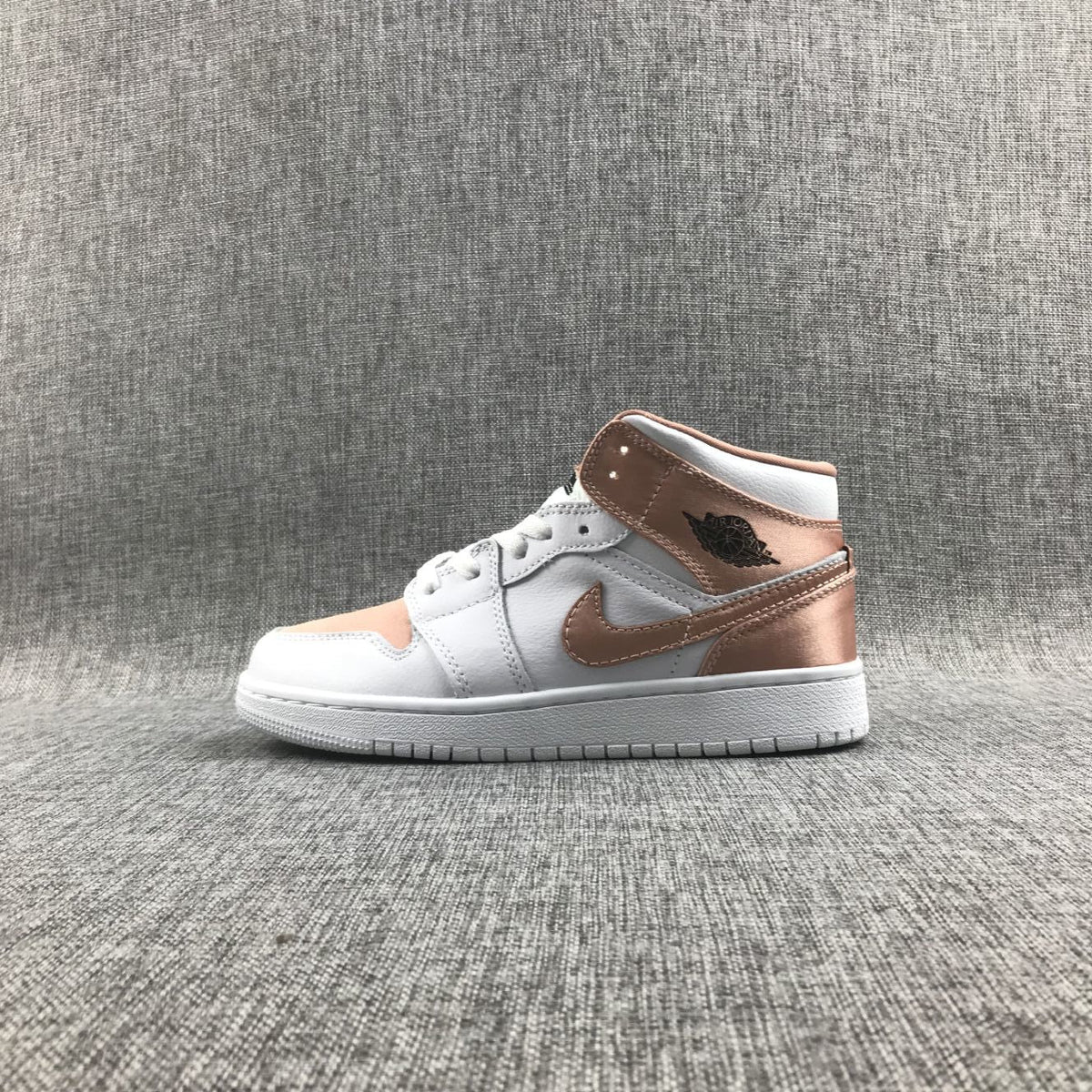 Jordan 1 Mid Rose Gold Silk Women's Sneakers 555112-190