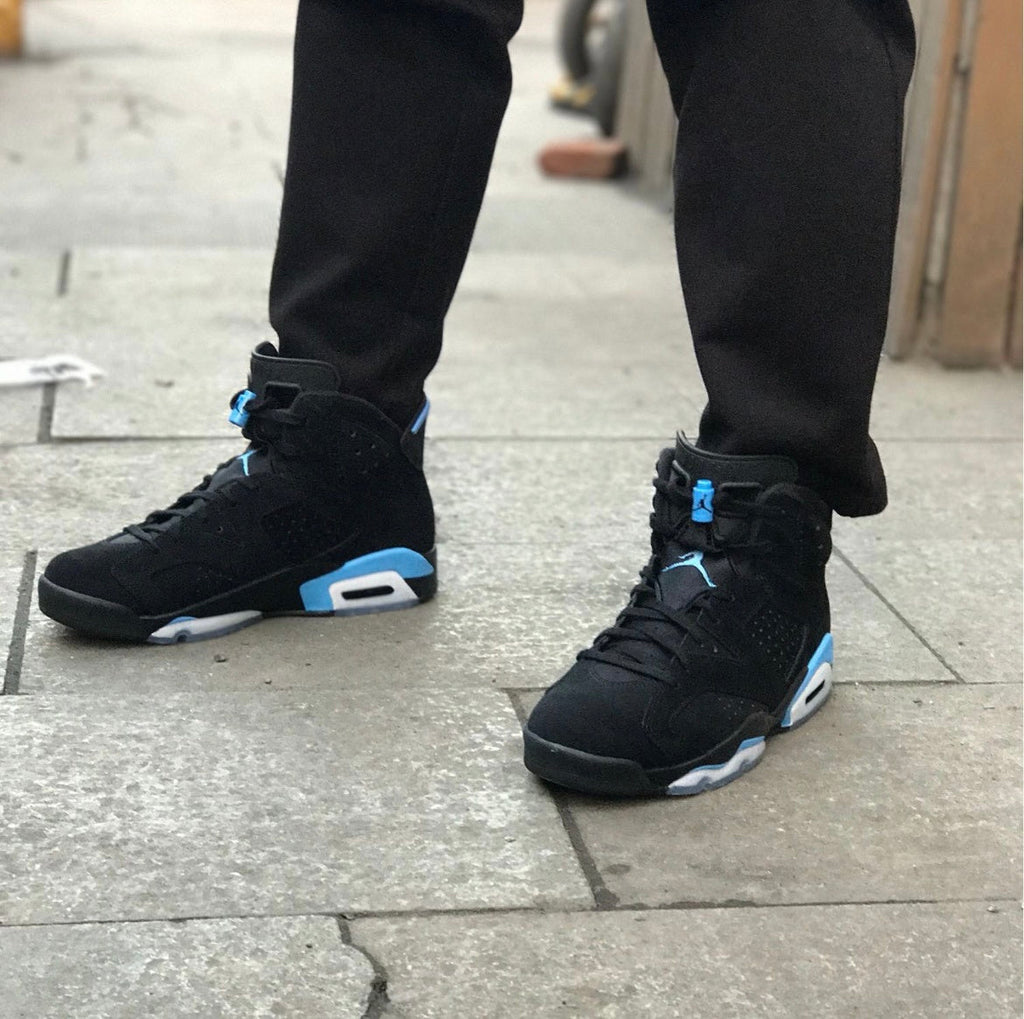 Jordan Air Jordan 6 UNC Black and University Blue Sneakers