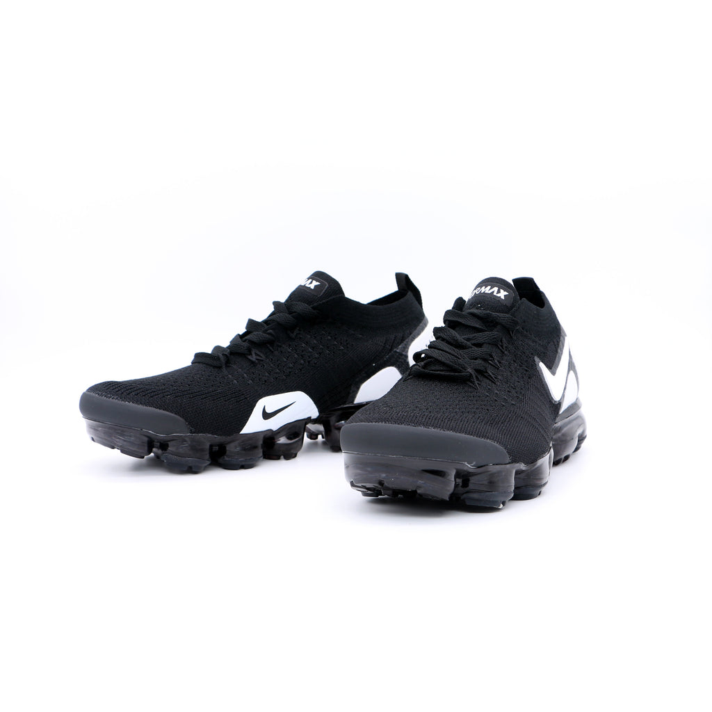 Nike Air VaporMax 2018 Black White Knit Sneakers 942842-010