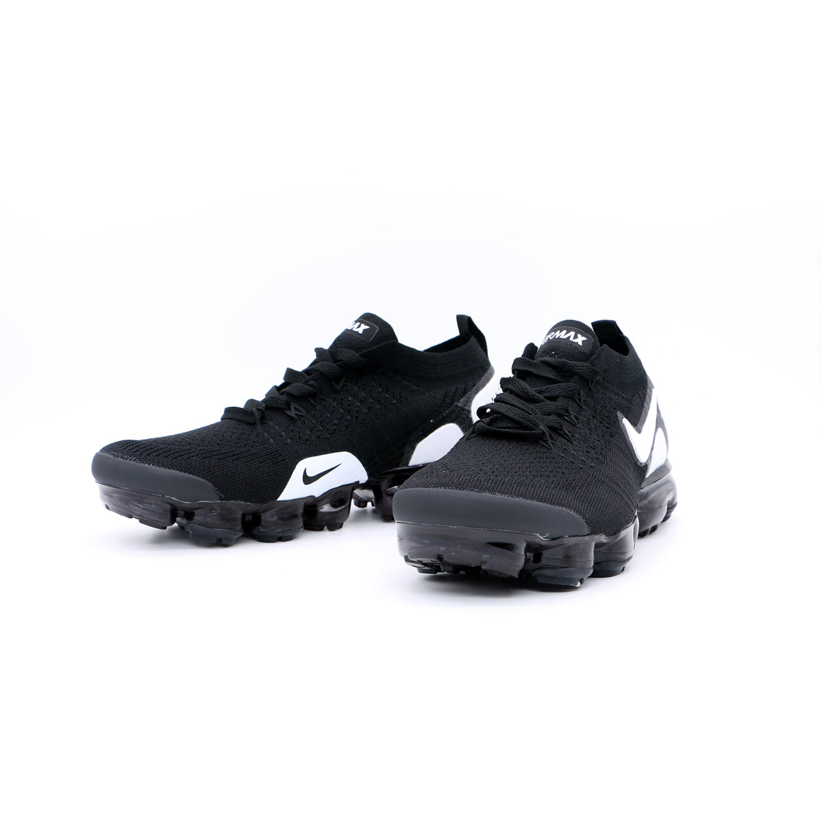 Nike Air VaporMax 2018 Black White Knit Sneakers 942842-010