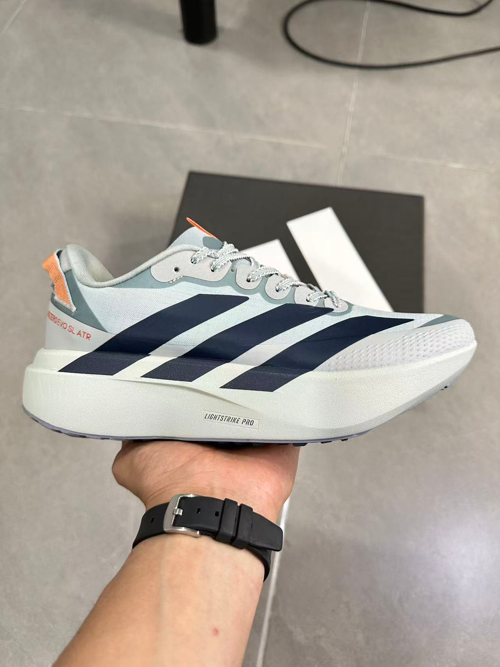 Adidas Adizero Evo SL Running Shoes Blue Green