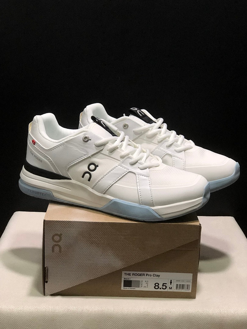 On The Roger Clubhouse Pro White Light Blue Sneakers
