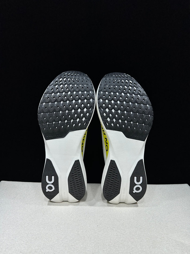 On Cloudboom Strike LS Running Shoes White Lime