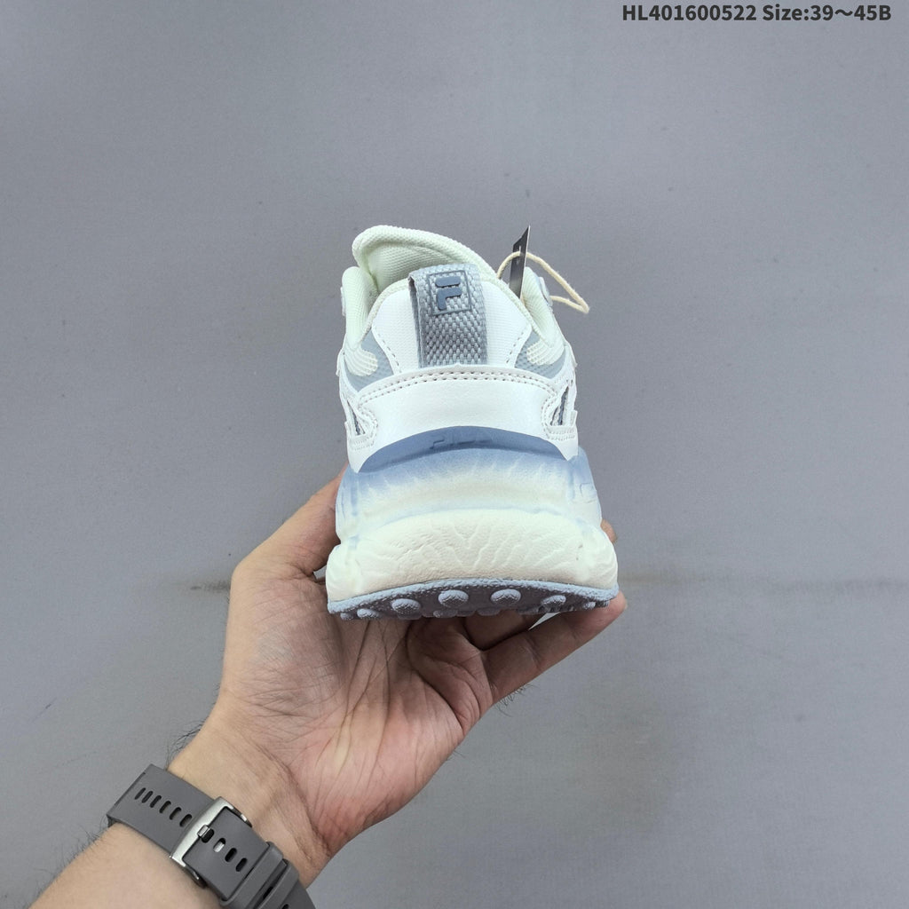 FILA FERN Low-Top Sneakers White and Blue F12M622118FSP