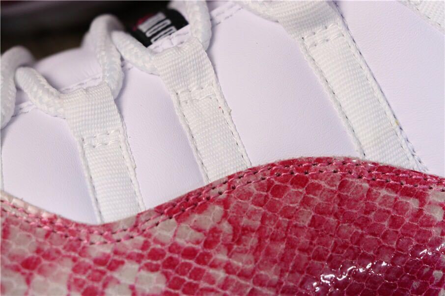 Air Jordan 11 Retro Low Pink Snakeskin Women's Sneakers