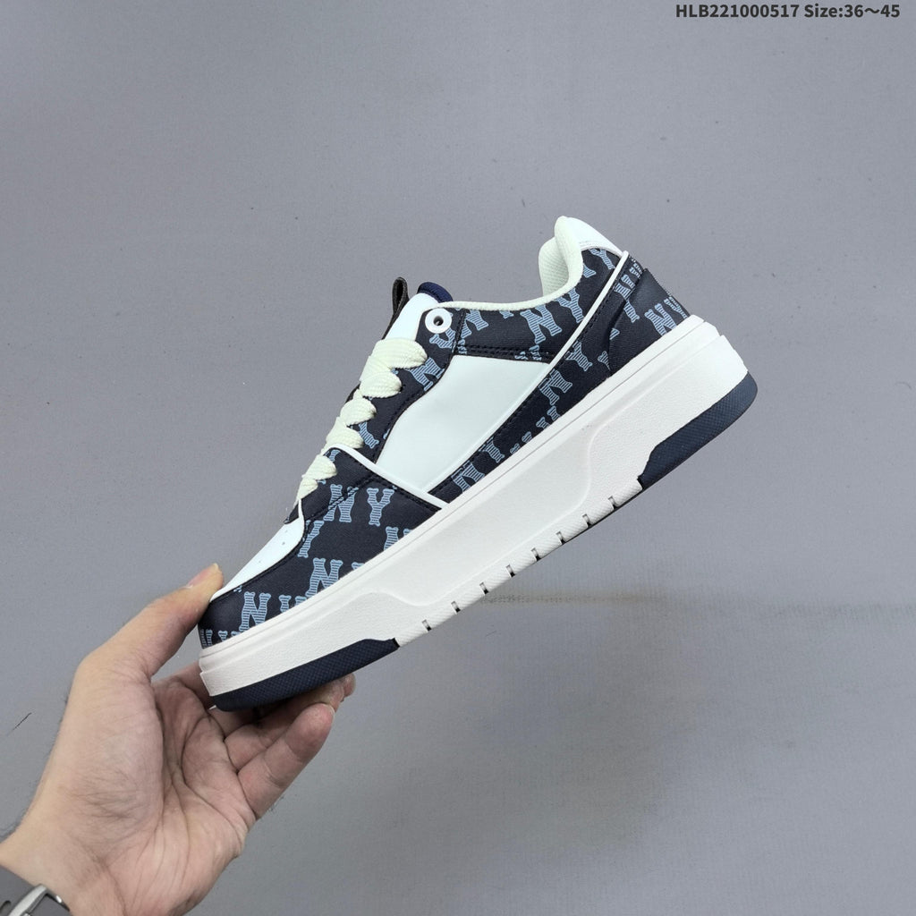 MLB New York Yankees Platform Sneakers, Navy and White