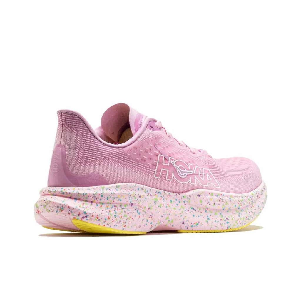 HOKA Pink Running Shoes with Speckled Midsole
