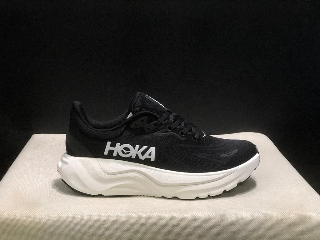 HOKA Arahi 8 Black and White Running Shoes