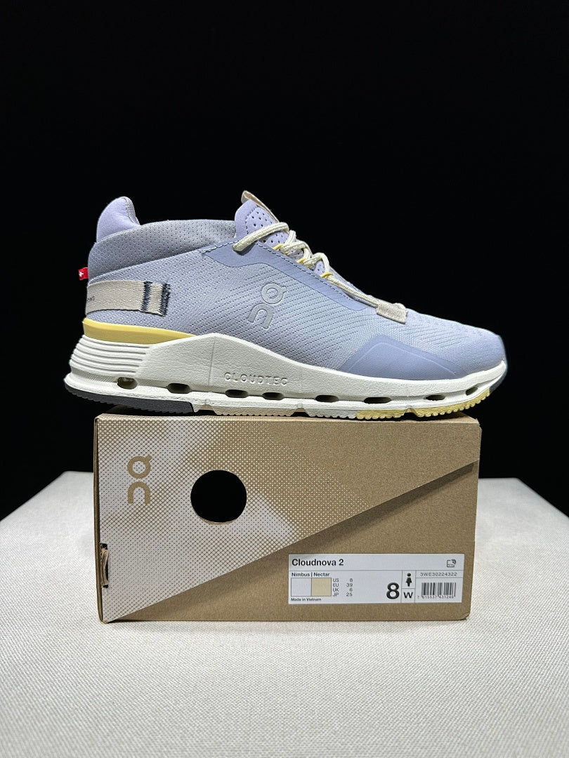 On Cloudnova 2 Sneakers in Purple and Blue
