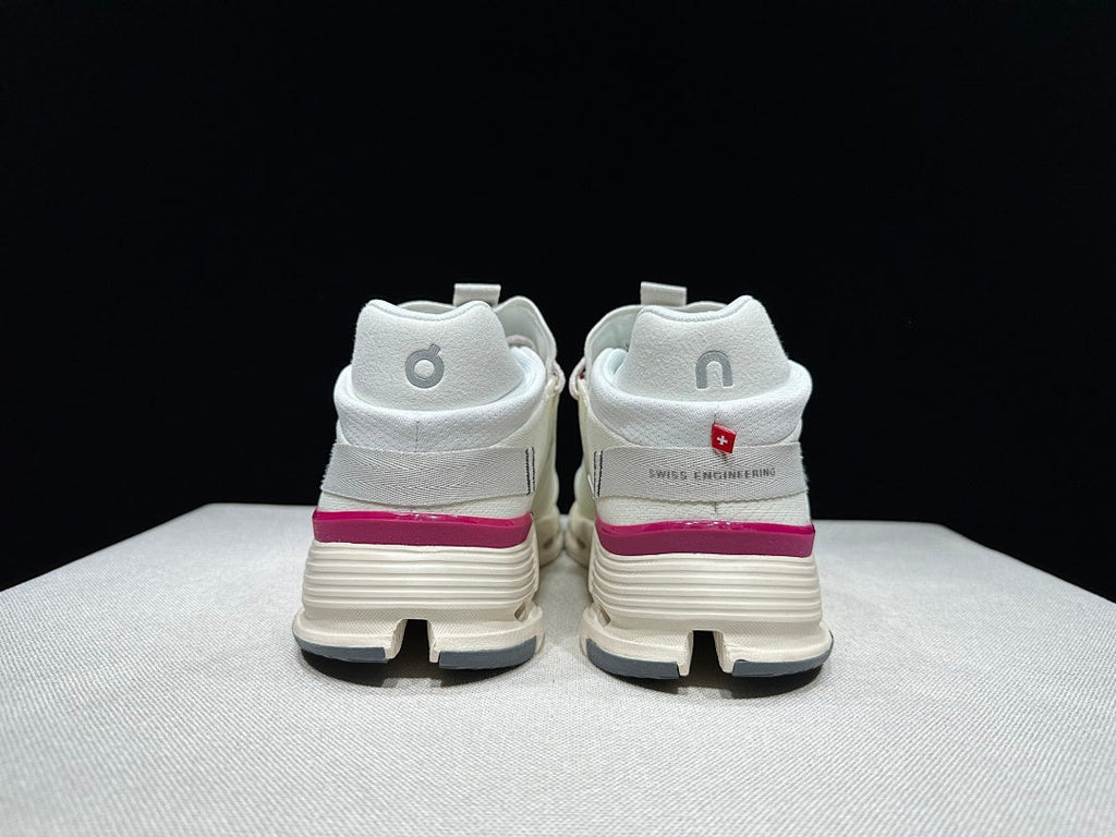 On Cloudnova 2 Sneakers in Ivory and Pink
