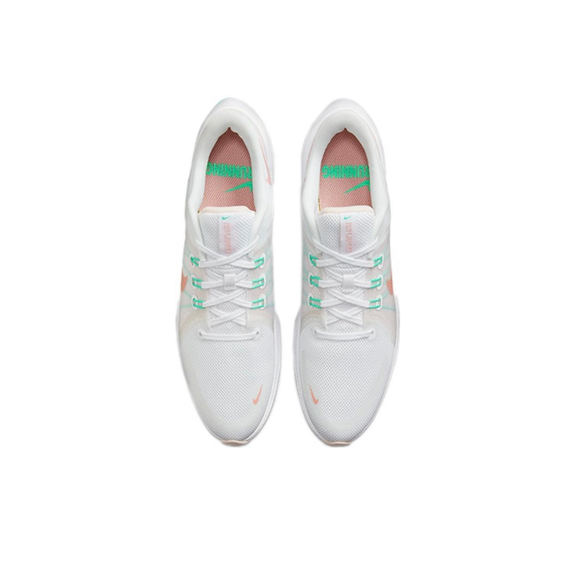 Nike Quest 4 Running Shoes White Mint Pink DA1106-105
