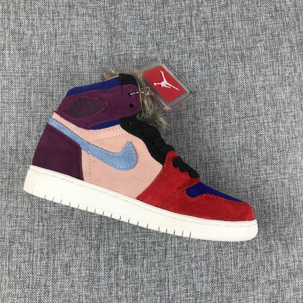 Jordan 1 High Christmas Red Multicolor Sneakers
