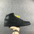 Air Jordan 1 Mid Sneakers, Black