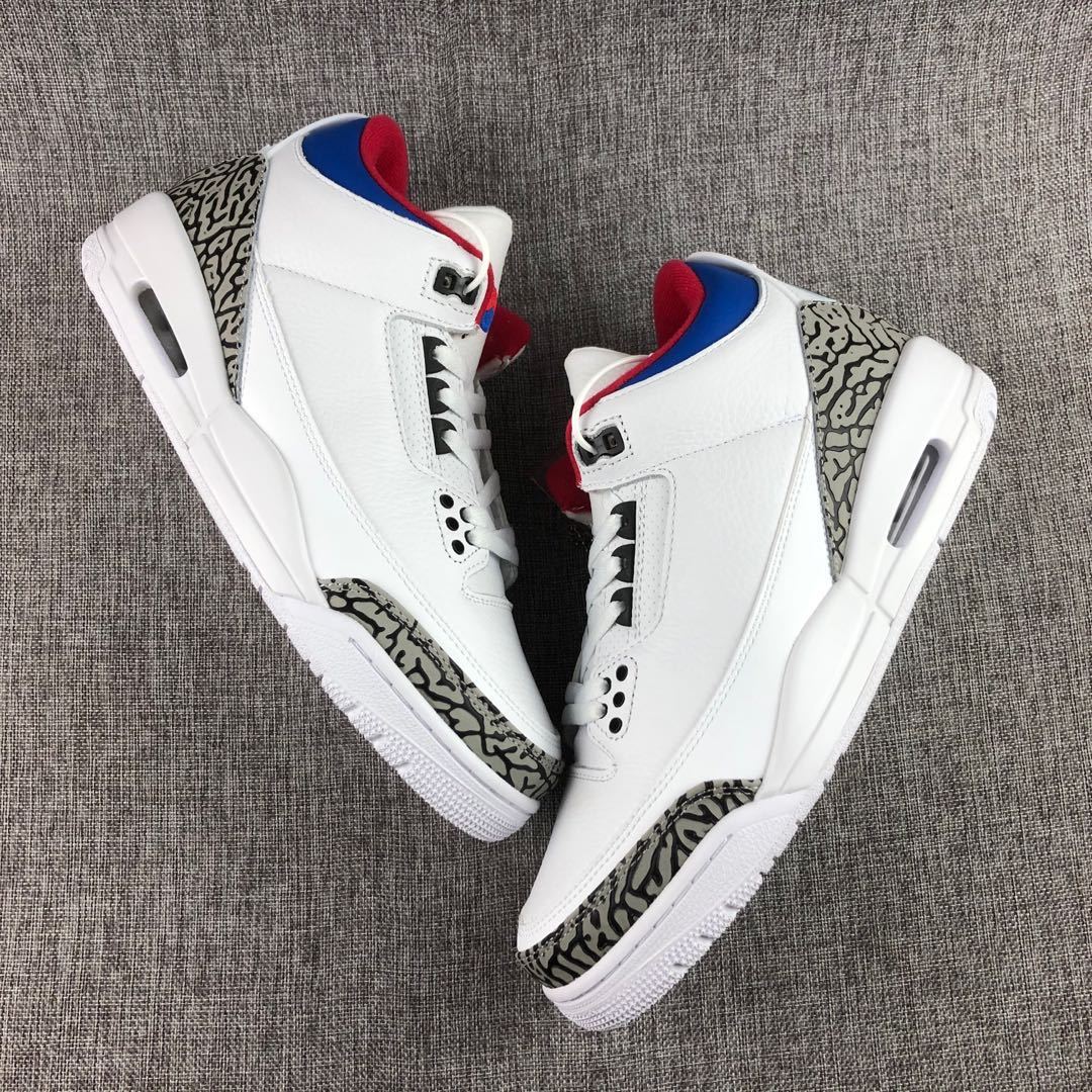 Jordan Air Jordan 3 Seoul White Blue Red AV8370-100