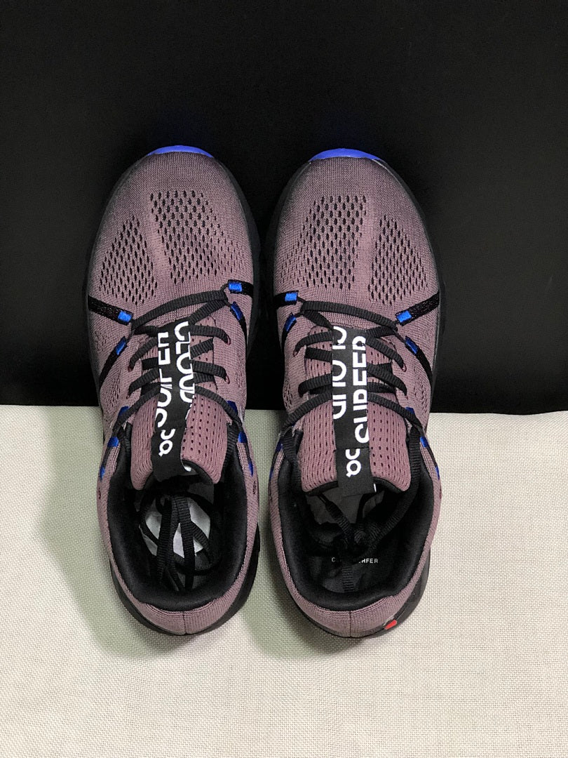 On Cloudsurfer Running Shoes in Charcoal and Blue