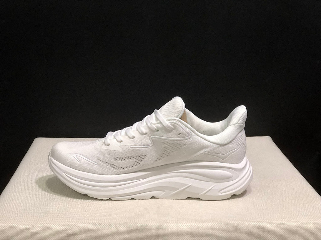 HOKA Clifton 10 White Running Shoes