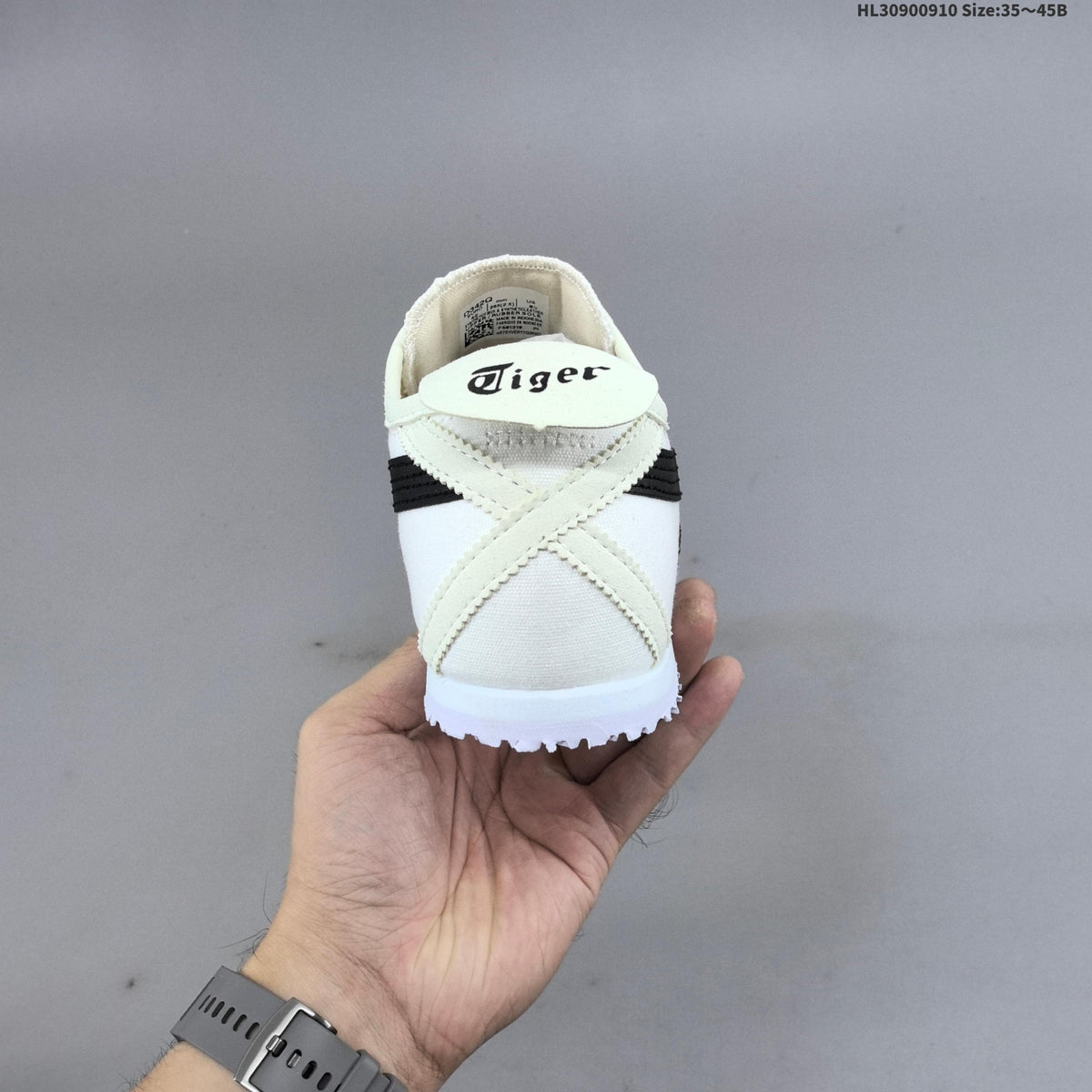 Onitsuka Tiger Mexico 66 Slip-On Sneakers White Black D342Q