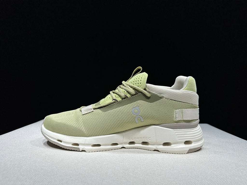 On Cloudnova 2 Sneakers in Green and White