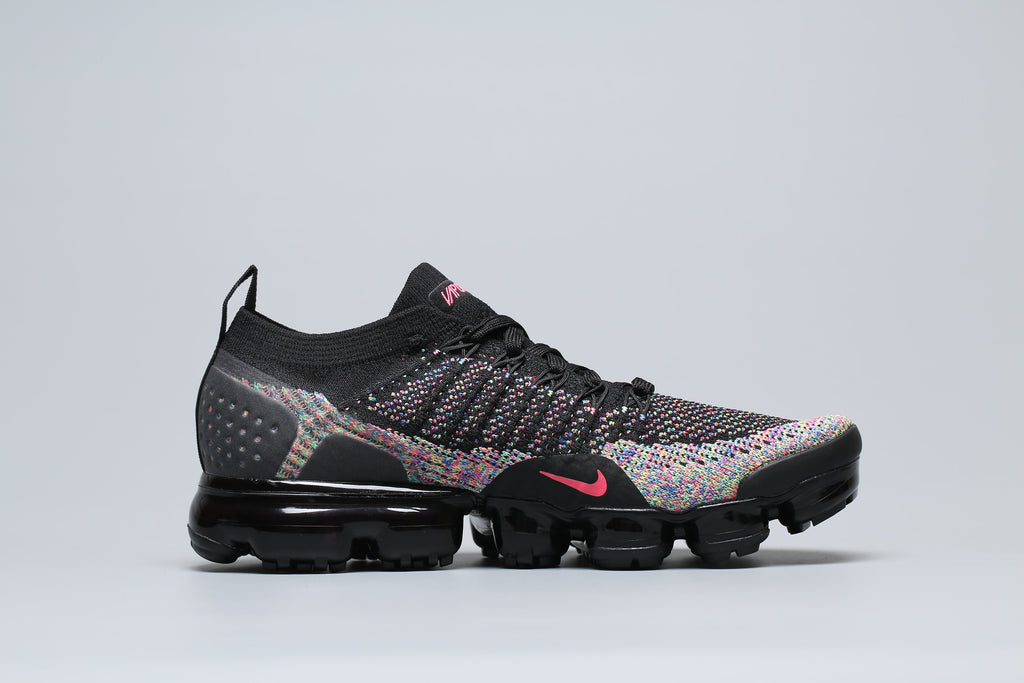 Nike Air VaporMax Flyknit 2 Sneakers Black Multicolor 942842-015
