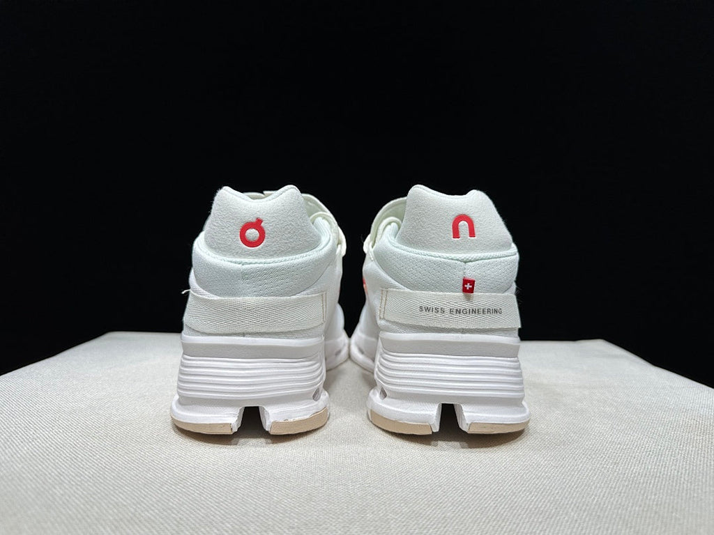 On Cloudnova 2 Sneakers, White and Flame