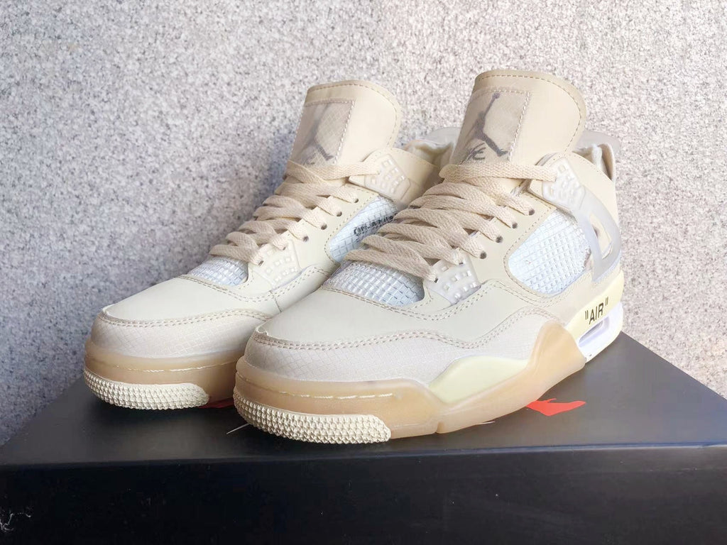 Jordan 4 Retro Off-White Sail Sneakers