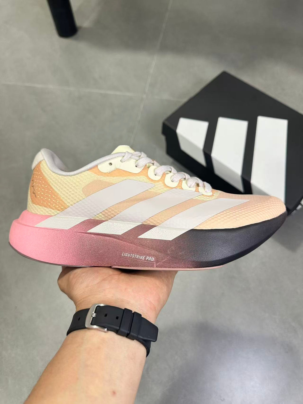 adidas Lightstrike Pro Pink and Black Running Shoes KK5018