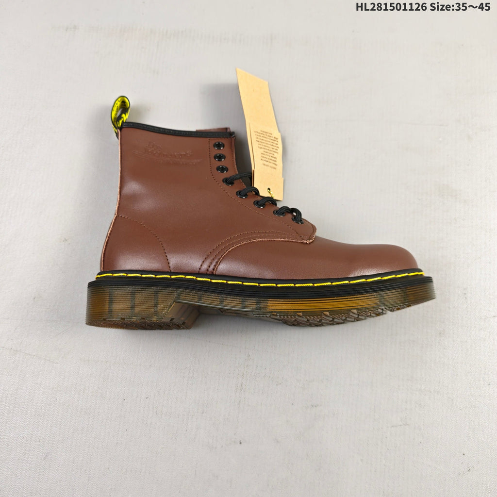Dr. Martens 1461 Brown Lace-Up Platform Boots