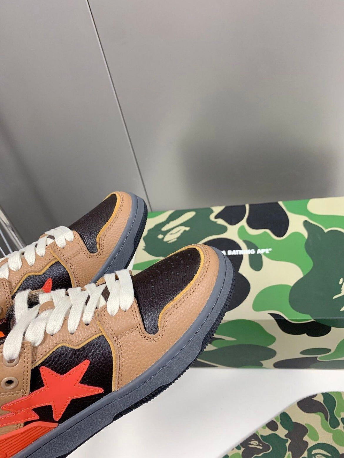 BAPE SK8 STA Sneakers Brown and Black 1H80-191-021