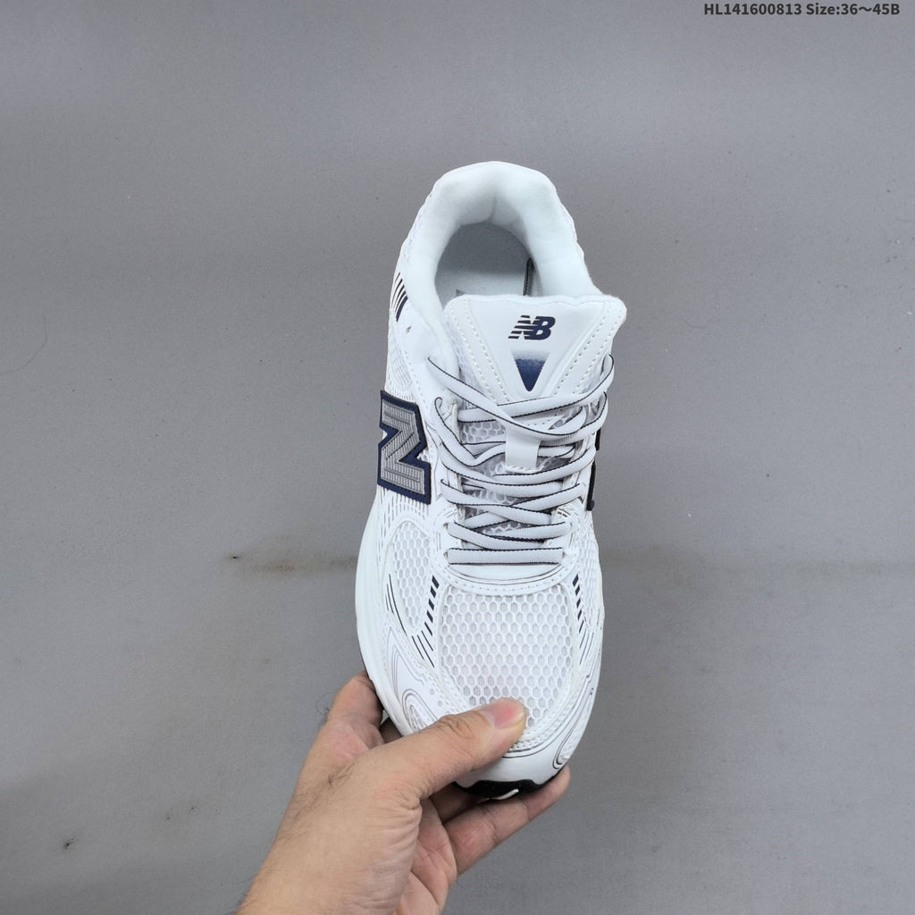 New Balance 2010 Mesh Running-Style Sneakers, White and Navy