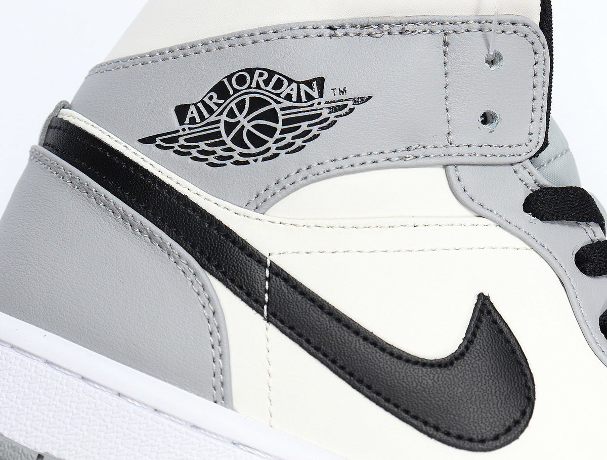Jordan 1 High Dior-Inspired Sneakers Grey White Black