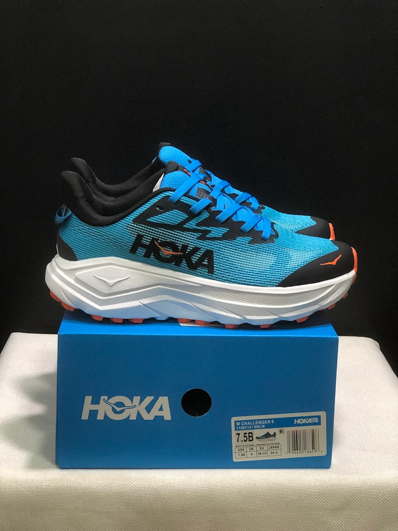 HOKA Challenger 8 Trail Running Shoes in Blue